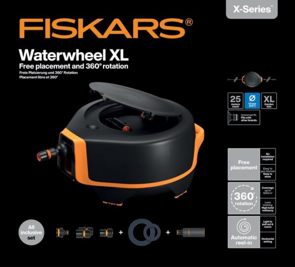 Fiskars Kastelukela XL 25 m Q3, automaattinen - Image 2