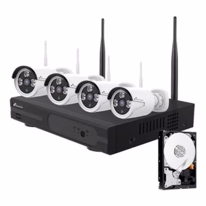 KAMERAVALVONTAJÄRJESTELMÄ WIFI NVR-SETTI 4 KAMERAA