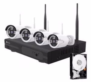 KAMERAVALVONTAJÄRJESTELMÄ WIFI NVR-SETTI 4 KAMERAA