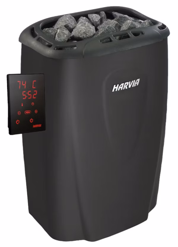 SÄHKÖKIUAS HARVIA MODERNA 4,5 KW BLACK STEEL V45XE