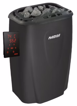 SÄHKÖKIUAS HARVIA MODERNA 8,0 KW BLACK STEEL V80XE