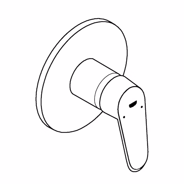 PIILOASENNUSHANA GROHE 24055002 EURODISC COSMOPOLITAN - Image 2