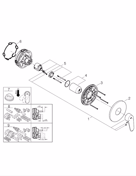 PIILOASENNUSHANA GROHE 24055002 EURODISC COSMOPOLITAN - Image 3