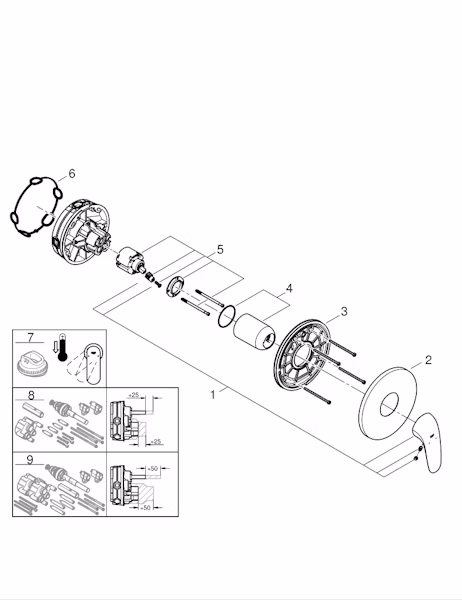 PIILOASENNUSHANA GROHE 24046003 EUROSTYLE 2015 SOLID - Image 3