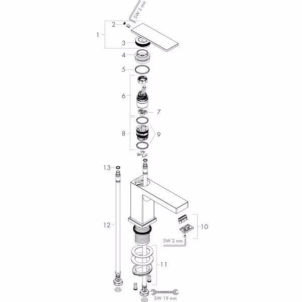 PESUALLASHANA HANSGROHE 73001000 TECTURIS E 80 KROMI - Image 3