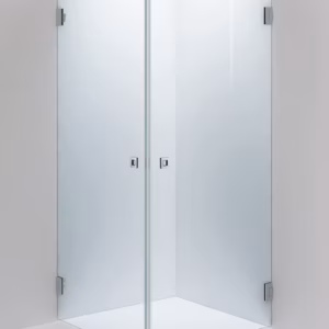 SUIHKUSEINÄ ARC 12 KIRKAS, KROMI, 900X900