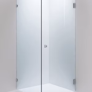 SUIHKUSEINÄ ARC 13 KIRKAS, KROMI, 900X900