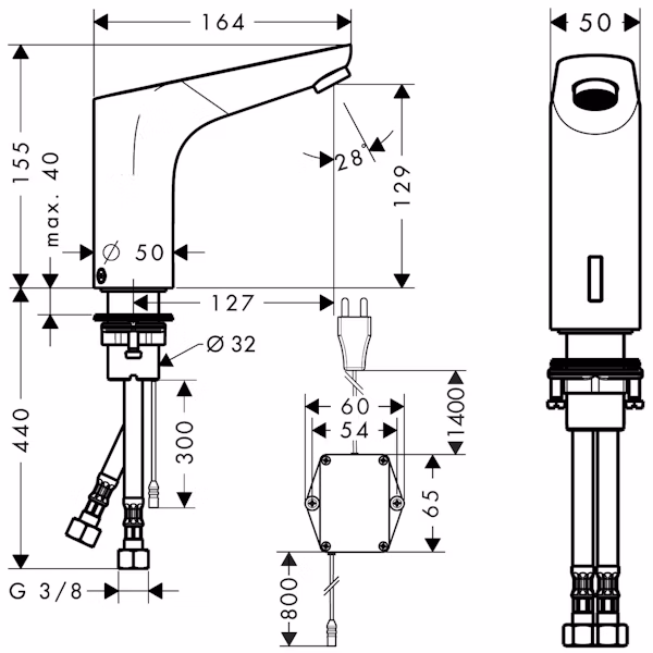 PESUALLASHANA HANSGROHE 31174000 FOCUS ELEKT. 230V - Image 2