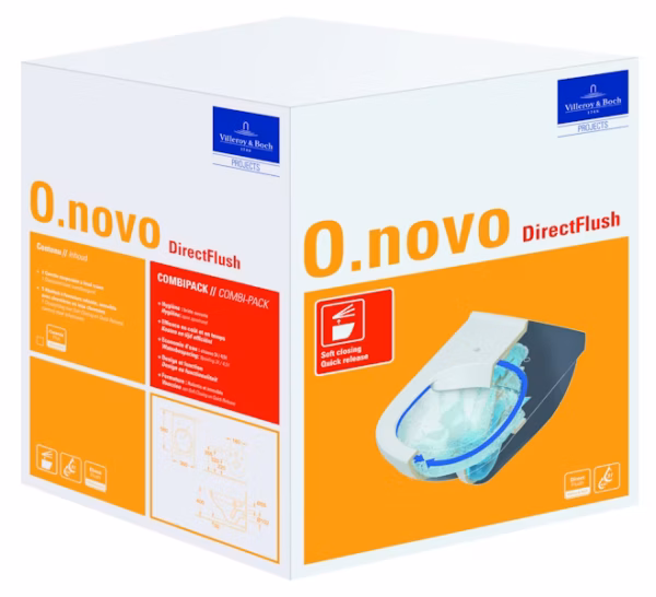 WC-ISTUIN SEINÄ VILLEROY BOCH O.NOVO 5660 DF SIS SC/QR KANSI - Image 6