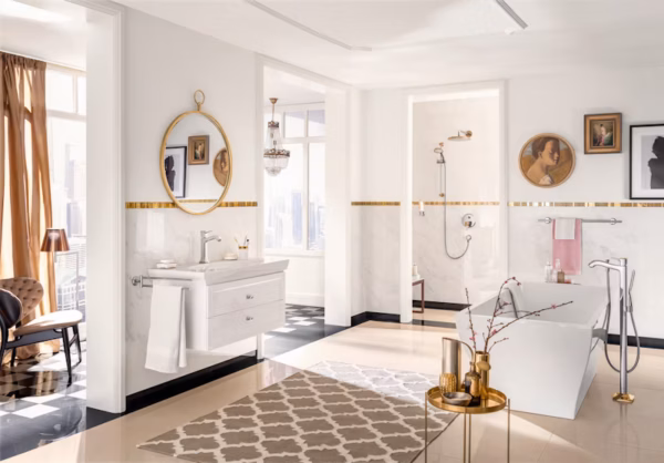 YLÄSUIHKU HANSGROHE 27424000 RD C 240 SEINÄPUTKI - Image 3