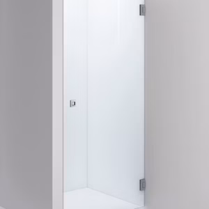 SUIHKUSEINÄ ARC 2 KIRKAS, KROMI, 900X2000