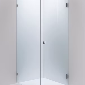 SUIHKUSEINÄ ARC 13 KIRKAS, KROMI, 900X800