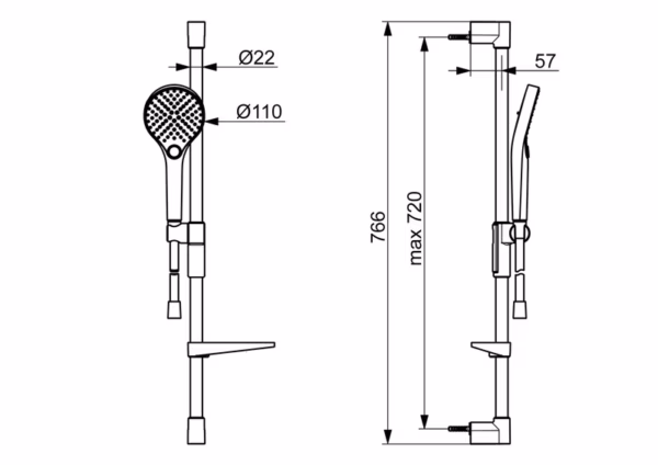 SUIHKUSETTI ORAS 2790N-33 OPTIMA STYLE MUSTA - Image 3