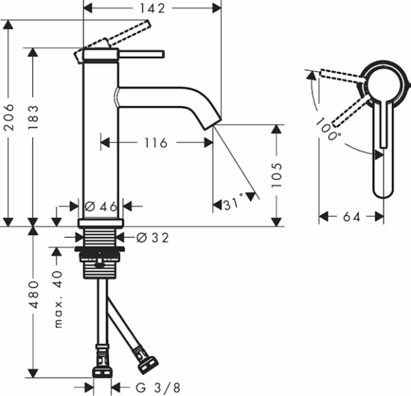 PESUALLASHANA HANSGROHE 73317670 TECTURIS S 110 MUST - Image 2