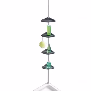 SUIHKUKULMAHYLLY WENKO EASY 26x78-265x19,5cm MUSTA/MUOVI