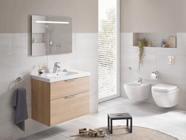 WC-ISTUIN SEINÄ EI KANTT GROHE 39206000 EURO CERAMIC RIMLESS - Image 2