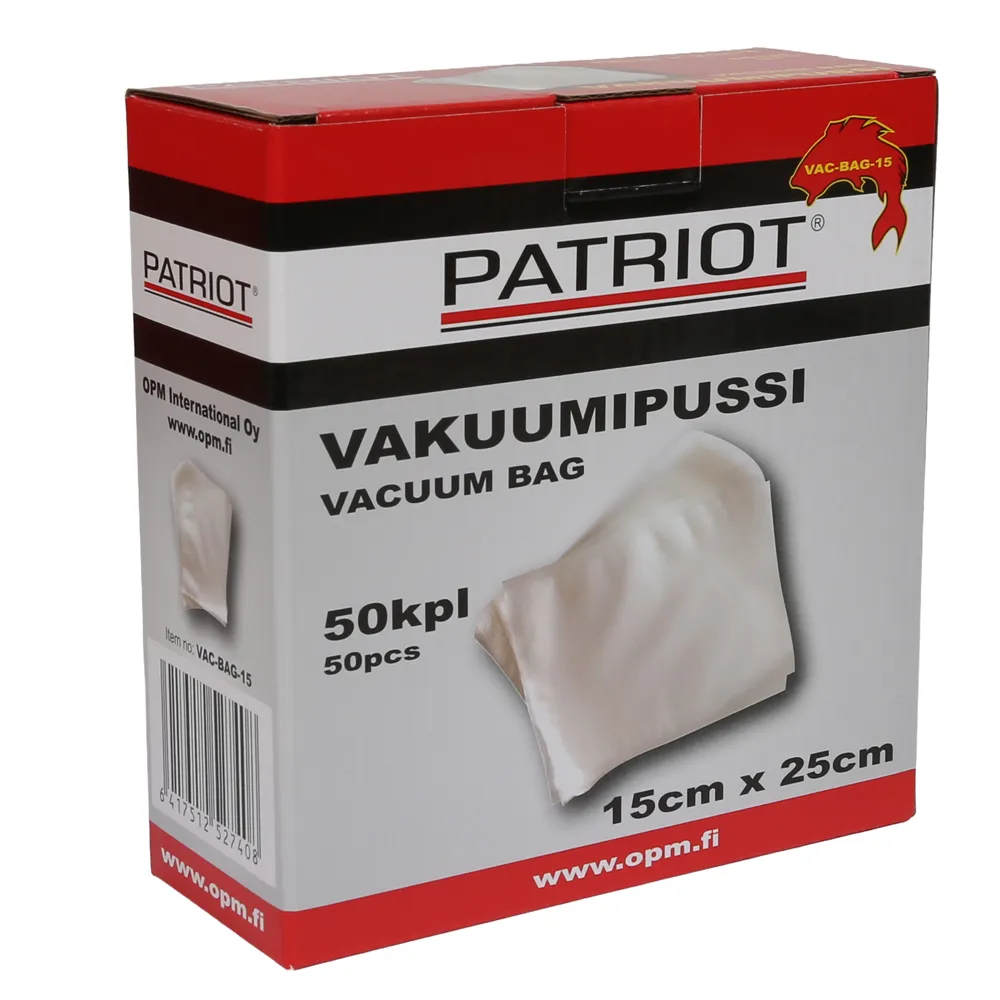 Patriot vakuumipussi 15cm x 25cm - 50kpl - Image 2