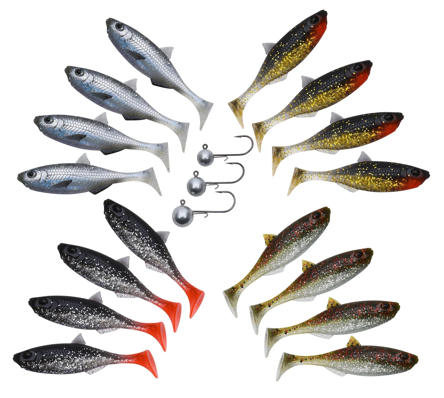 Patriot® Baitfish Jigisarjat 6cm Clear Water Kit 1
