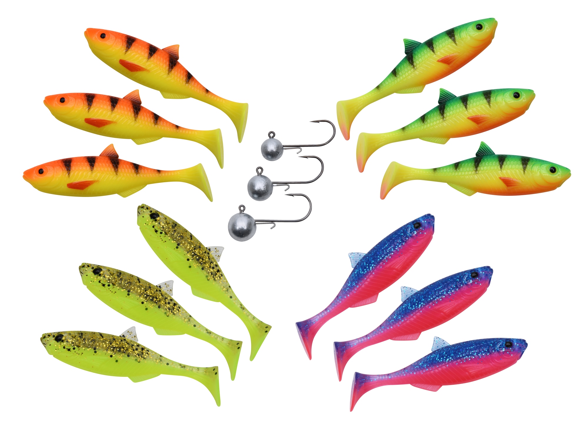 Patriot® Baitfish Jigisarjat 8cm Dark Water Kit 2